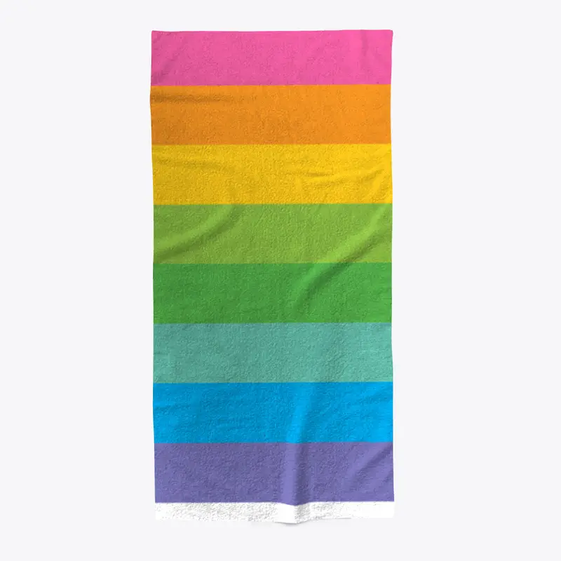 The Society Striped Design Beach Towel